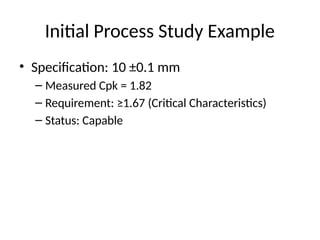 Initial Process Study Sample Comprehensive PPAP Training for Automotive Production Approval Process ...