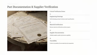 Part Documentation PPAP Checklist Assessment with eAuditor Audits & Inspections | PDF