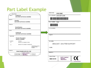 Part Label Example
 
