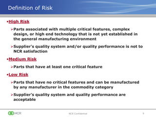 Ncr Risk Classification Ppap training ppt | PPT