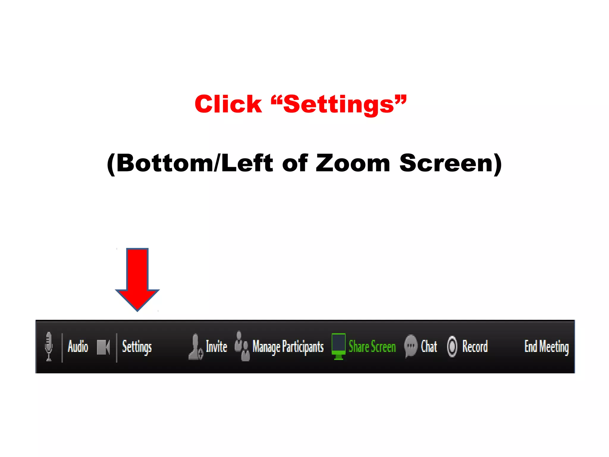 Pp Zoom self help tutorial audio settings Rebecca Attree | PPT