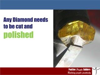 Any Diamond needs  to be cut and  polished   