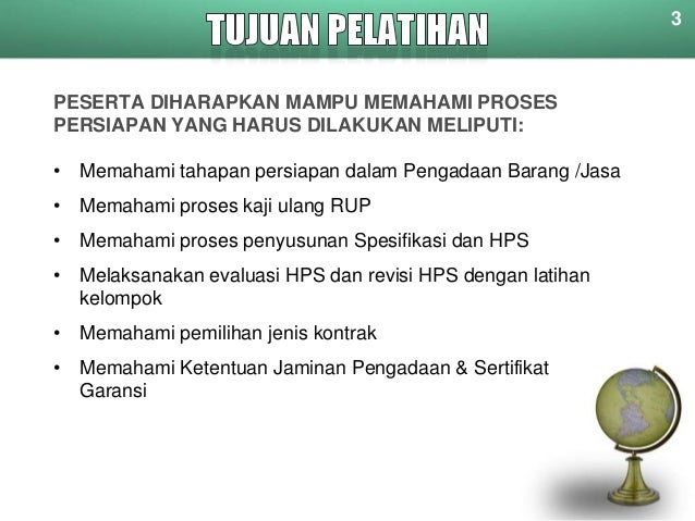 jaminan barang/jasa dalam pengadaan Barang/Jasa (Materi Pemerintah 2) Pengadaan Bagian Persiapan 1