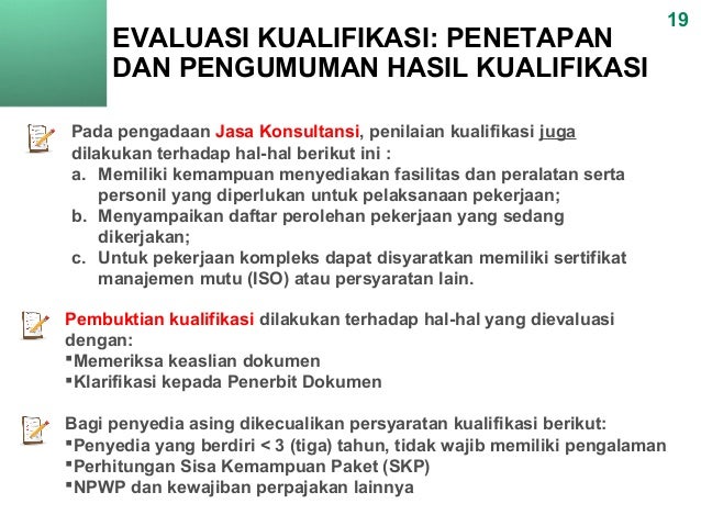 Pelaksanaan Pemilihan Penyedia Barang Jasa Materi 4 