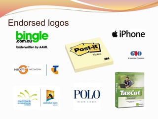 Endorsed logos
 