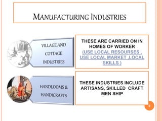 MANUFACTURING INDUSTRIES
9
 
