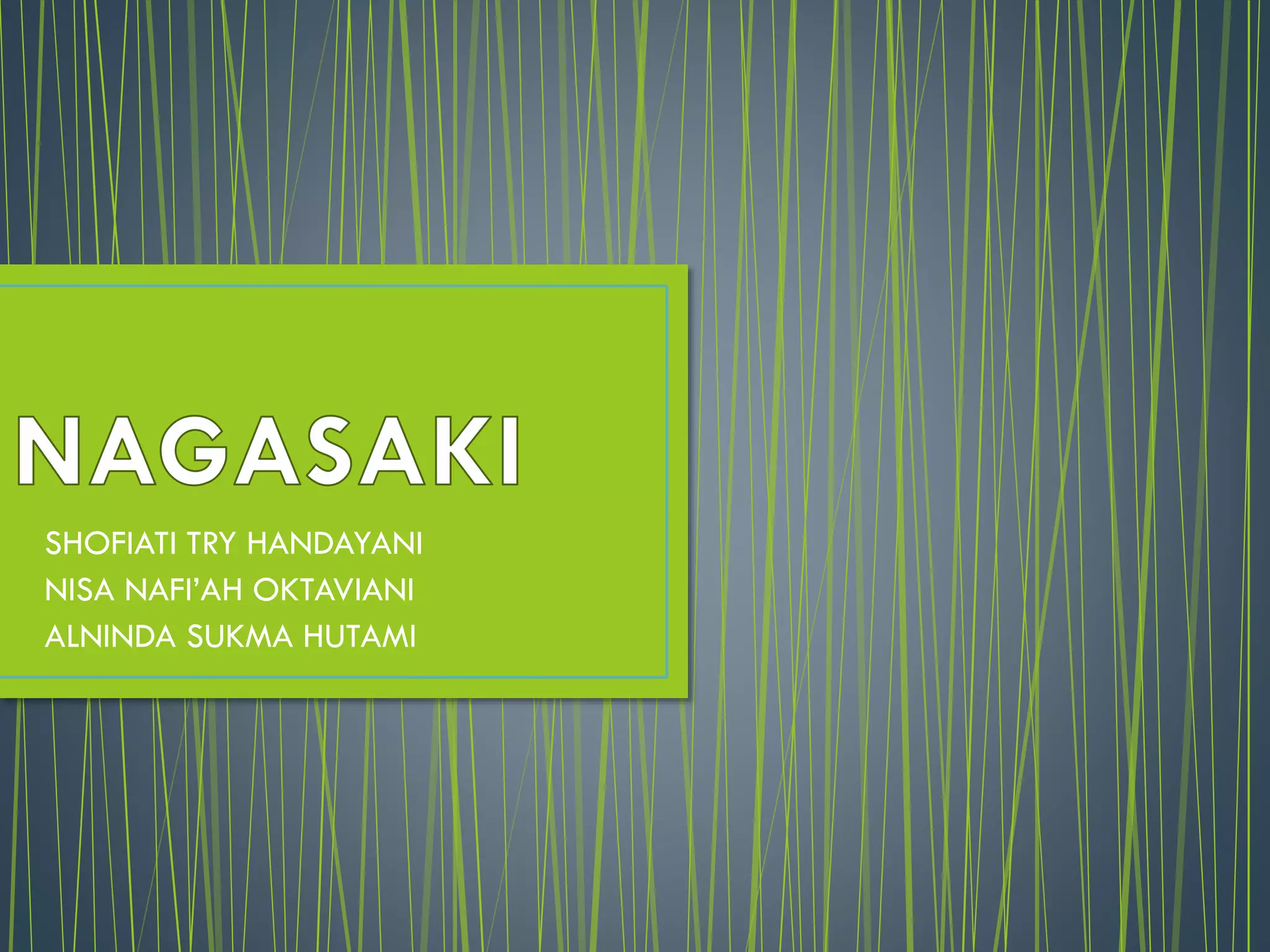 SHOFIATI TRY HANDAYANI
NISA NAFI’AH OKTAVIANI
ALNINDA SUKMA HUTAMI