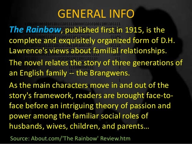 dh lawrence the rainbow summary pdf