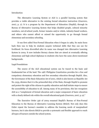 PLANNING, PROGRAMMING, BUDGETING AND SYSTEM ANALYSIS: Alternative ...