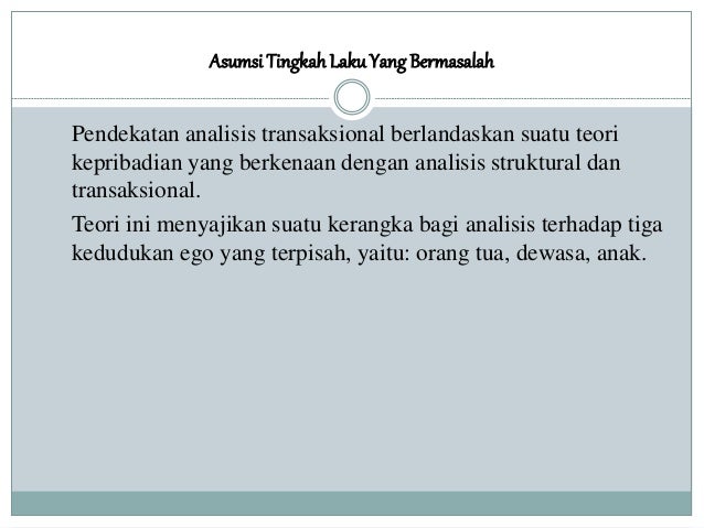 Analisis Transaksional