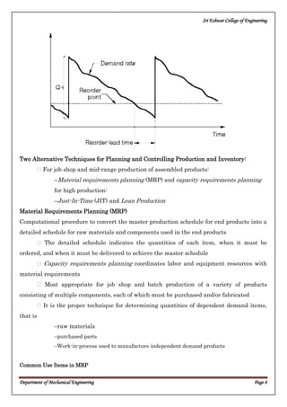 Production planning and control - Basic concepts | PDF