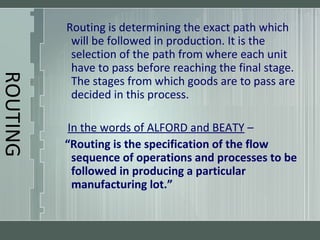 Production Planning and Control | PPT