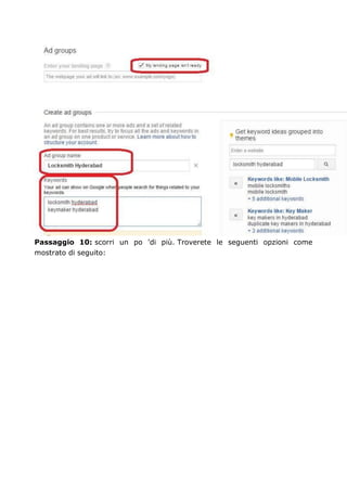 Passaggio 10: scorri un po 'di più. Troverete le seguenti opzioni come
mostrato di seguito:
 