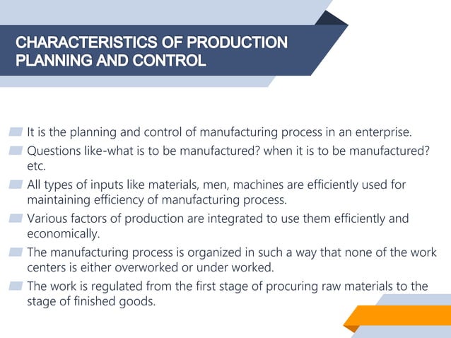 Production Planning and Control in Pharmaceutical Industry | PPTX