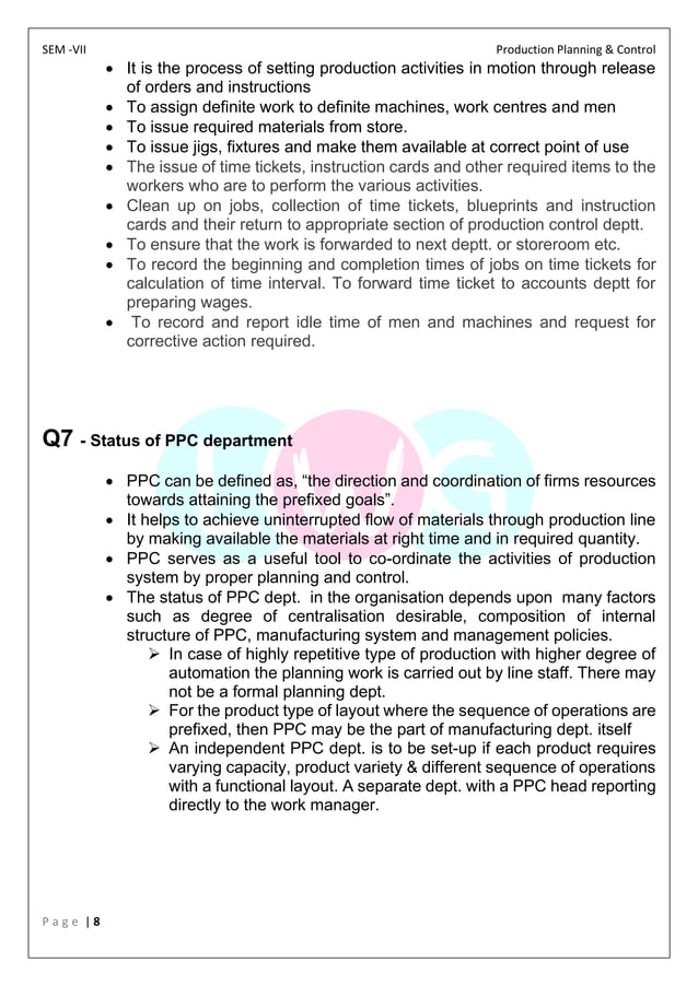Production Planning & Control Book | PDF