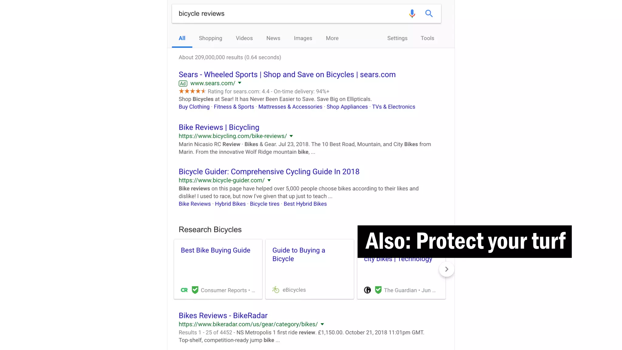 Also: Protect your turf
 