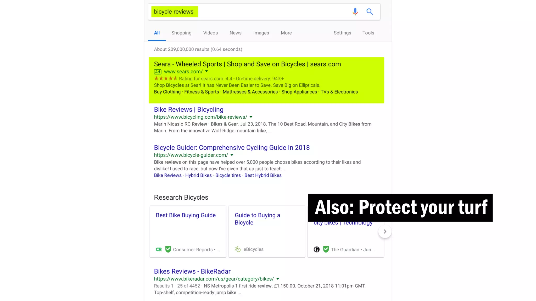 Also: Protect your turf
 