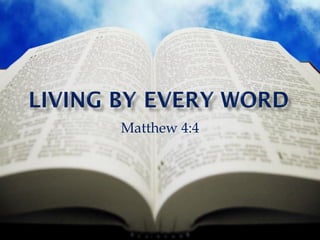 Matthew 4:4 