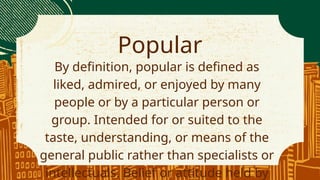 PPC-Introduction-to-Pop-Culture.pptxbbbb | PPTX
