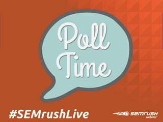 GET A FREE TRIAL
OF SEMRUSH TODAY!
@paulklebanov
 