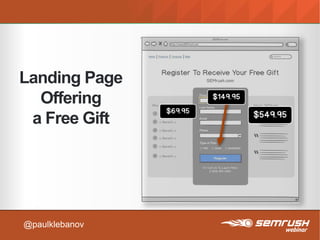 Landing Page
Offering
a Free Gift
@paulklebanov
 