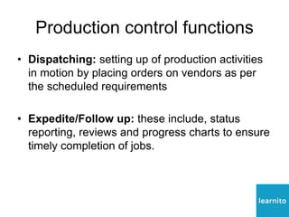Production Planning and Control | PDF