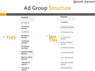 @mark_barrera

         Ad Group Structure



 THIS            Not
                  This
 