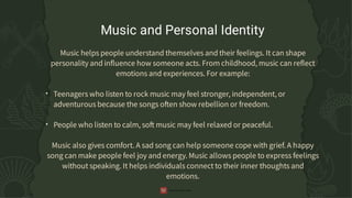 THE INFLUENCE OF MUSIC ON SOCIETAL VALUES AND CULTURAL IDENTITY | PDF
