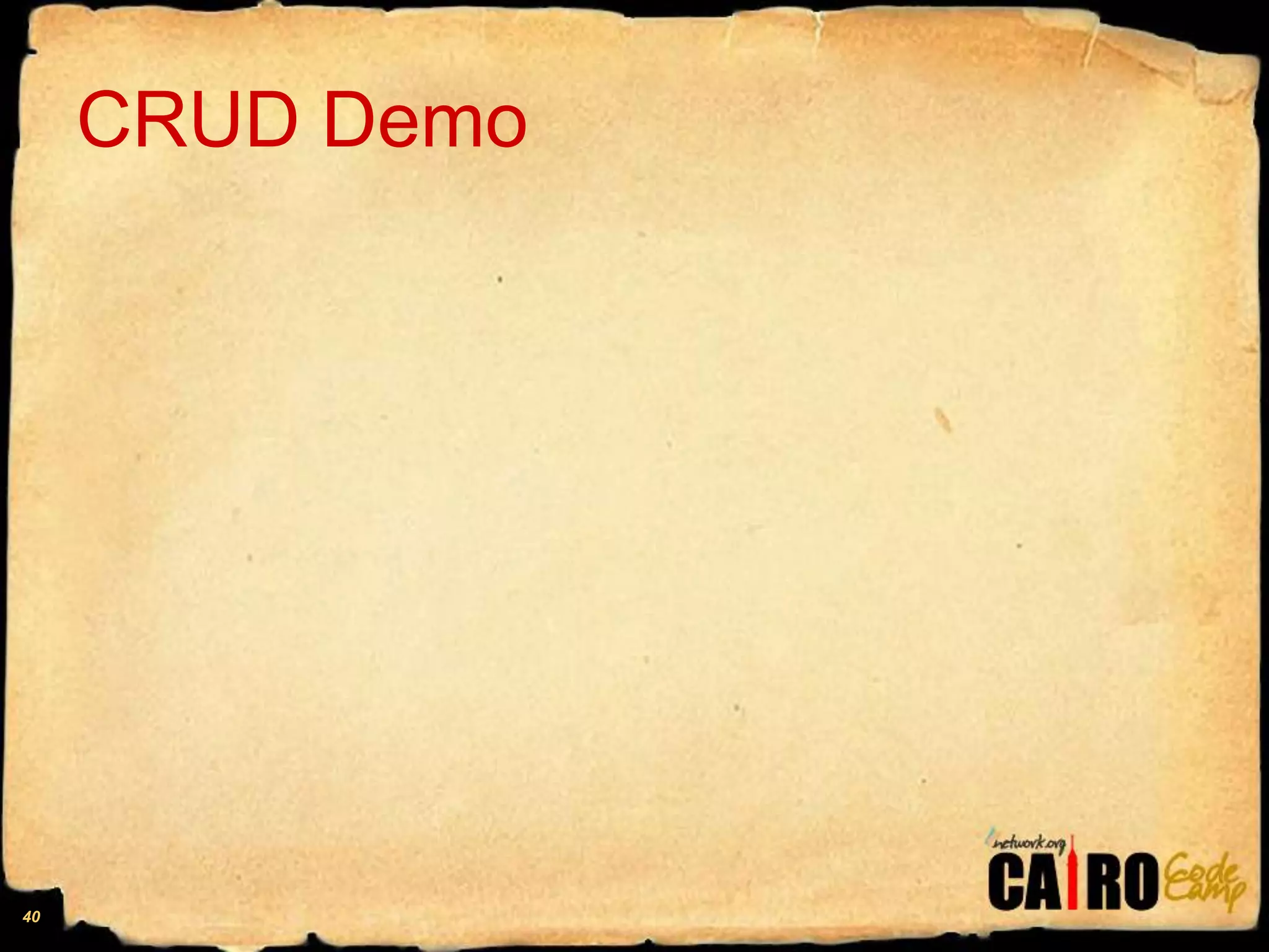 CRUD Demo40