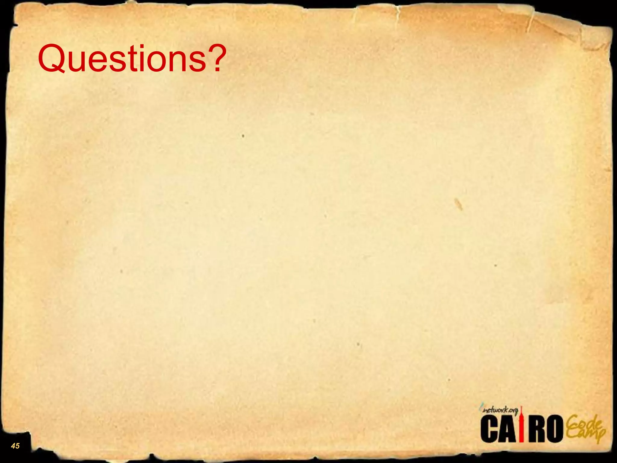 Questions?45