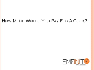 HOW MUCH WOULD YOU PAY FOR A CLICK?
 
