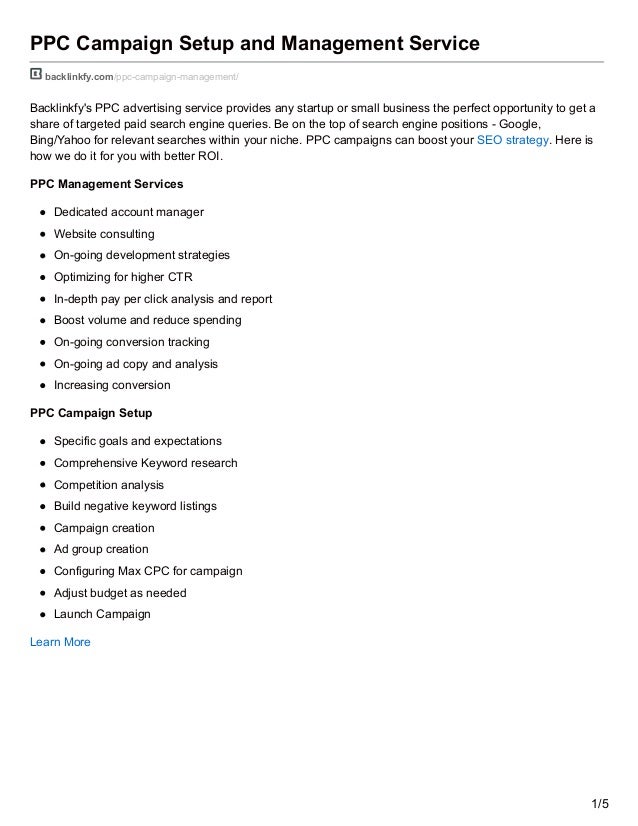 google ppc campaign management google ppc campaign management