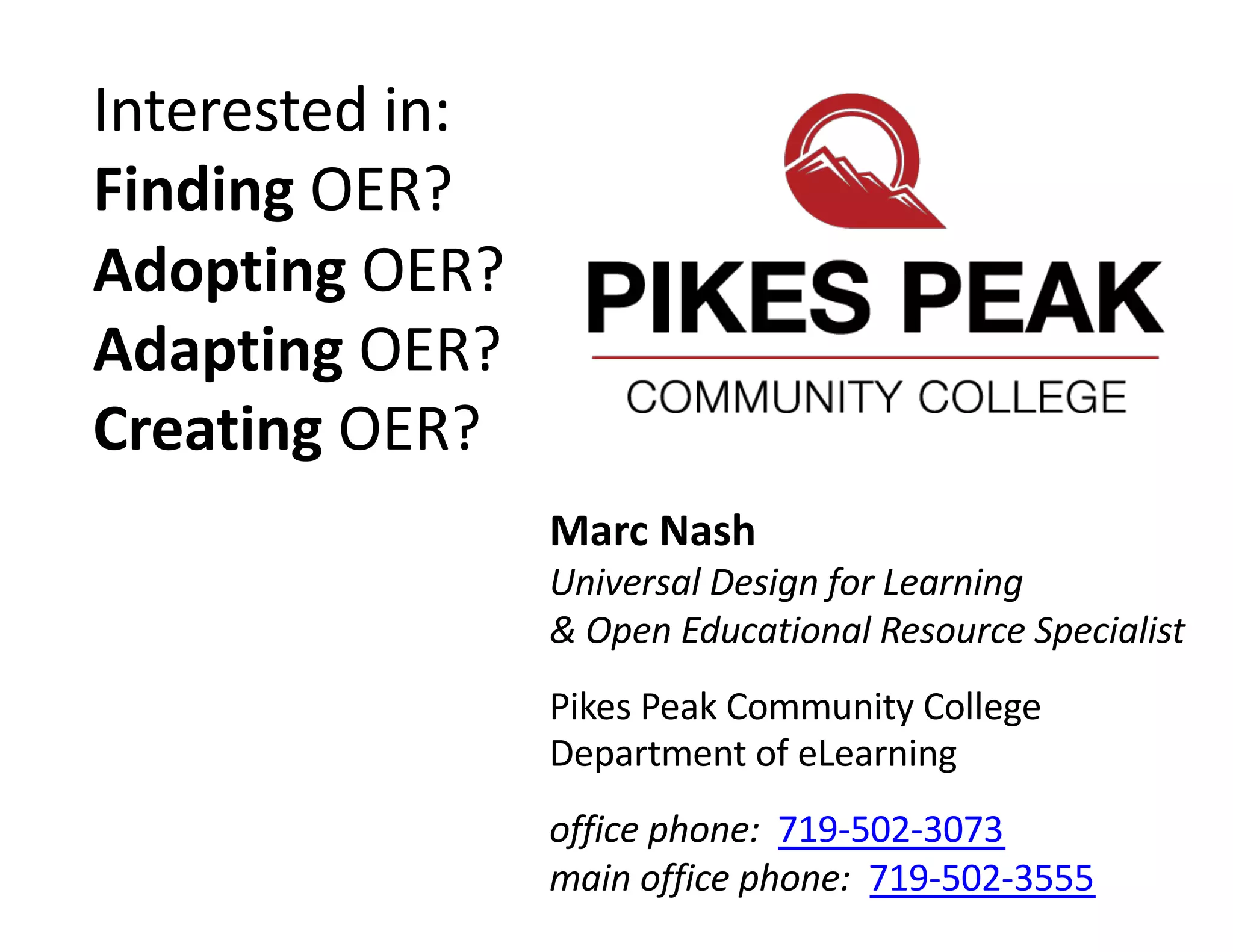 Pikes Peak Community College