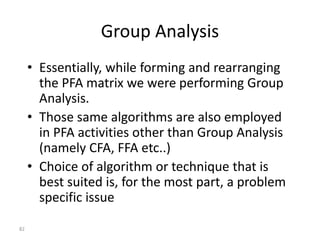 Pfa Matrix Process Planning & Cost Estimation - Cellular Manufacturing | PPT