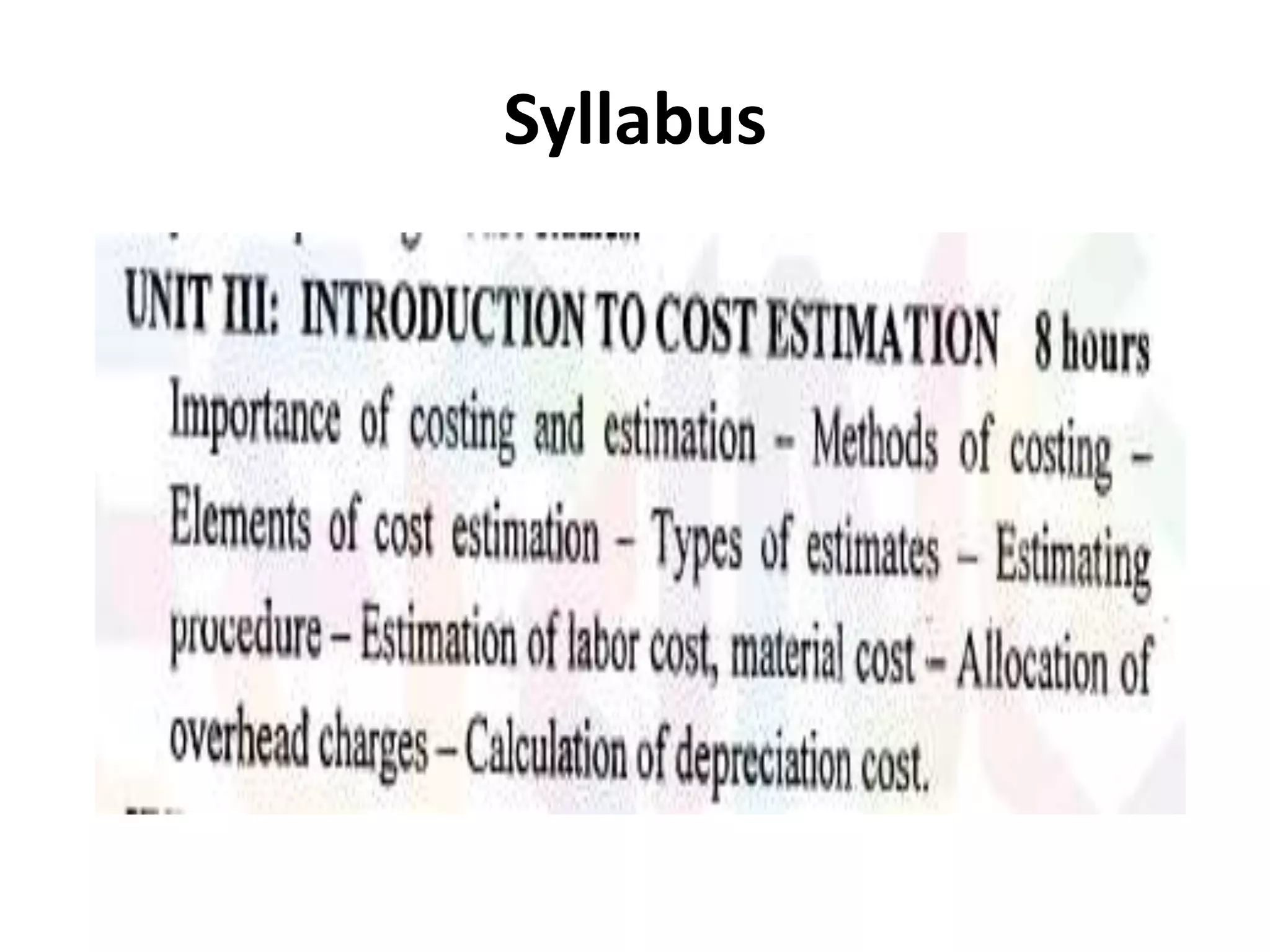Syllabus
 