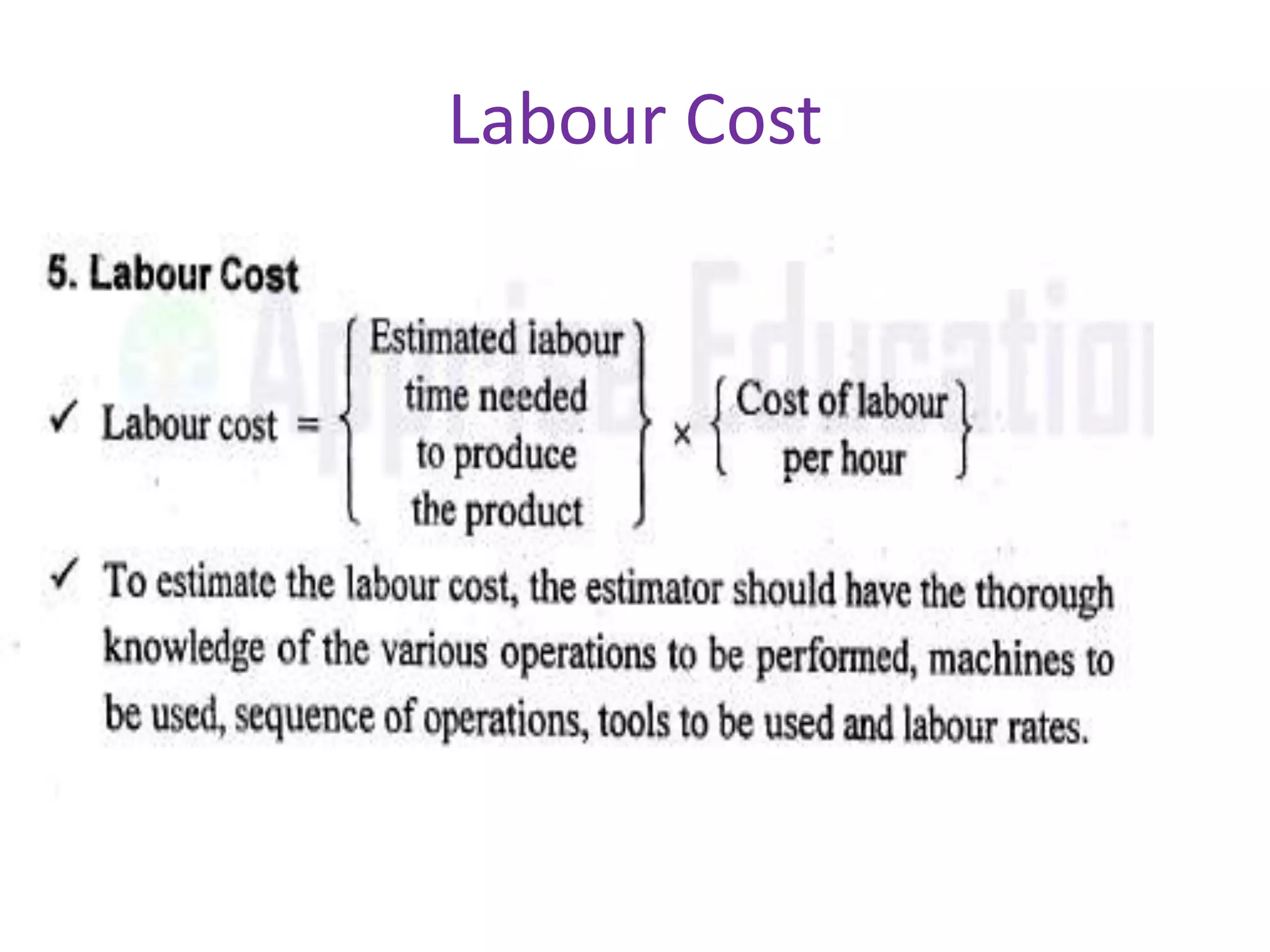 Labour Cost
 