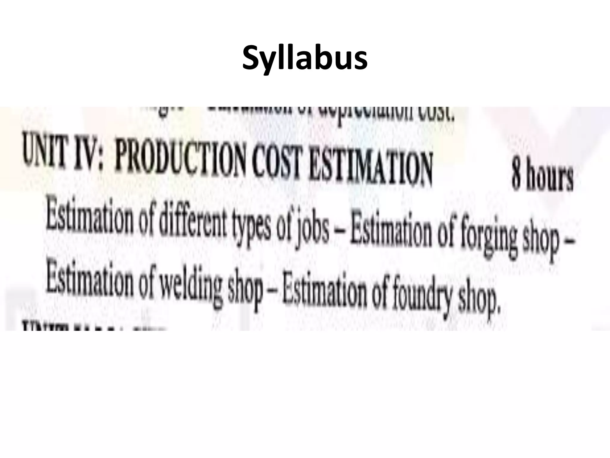 Syllabus
 