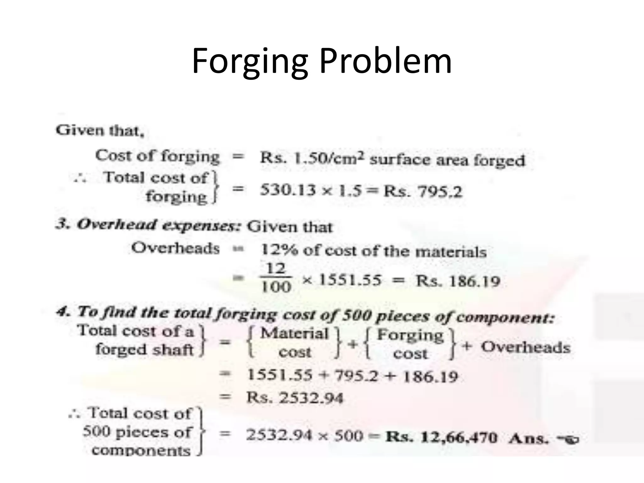 Forging Problem
 