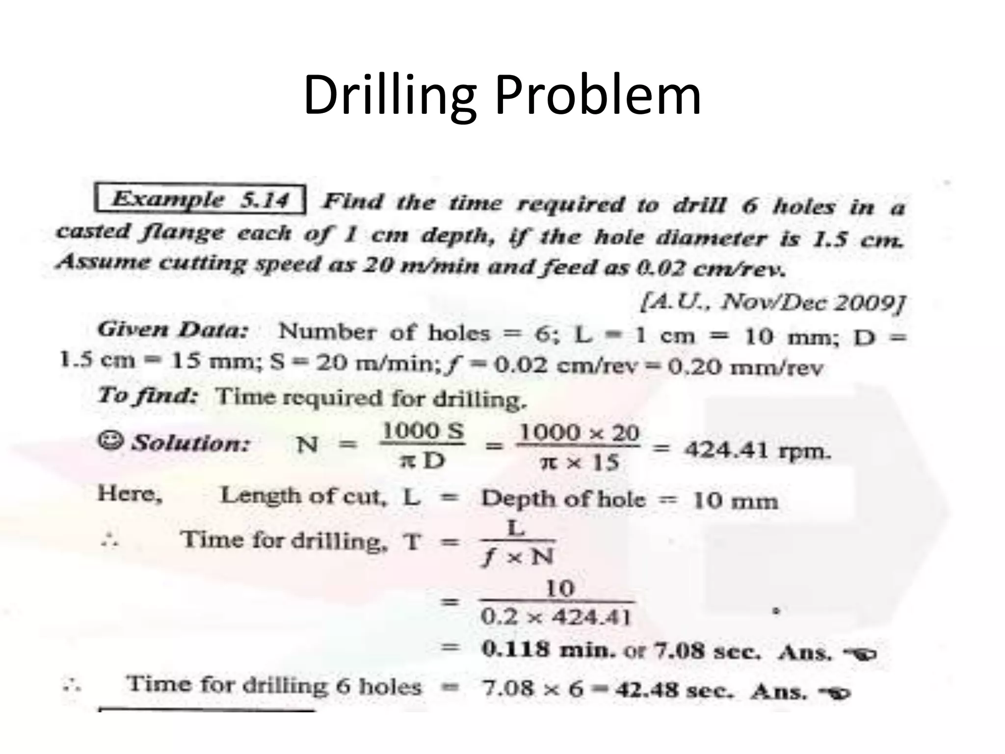 Drilling Problem
 