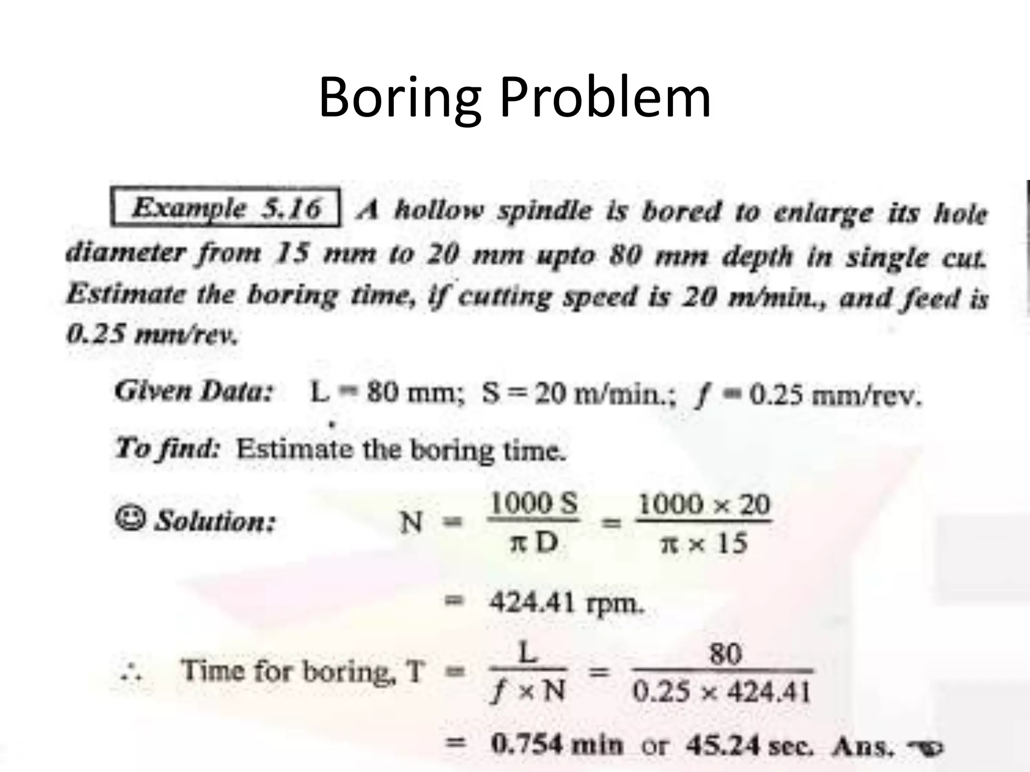Boring Problem
 