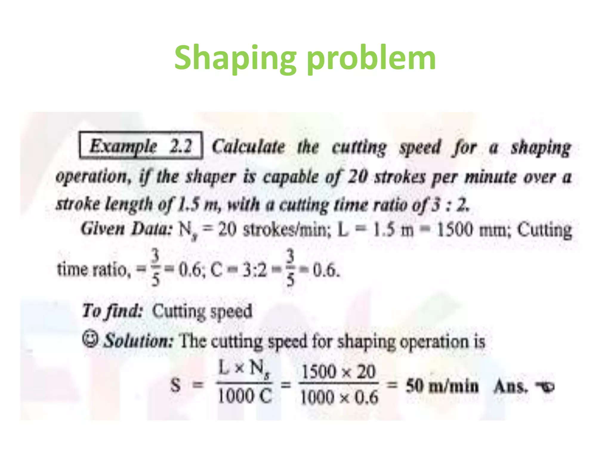 Shaping problem
 