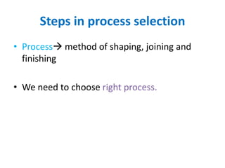 PROCESS PLANNING AND COST ESTIMATION | PPTX