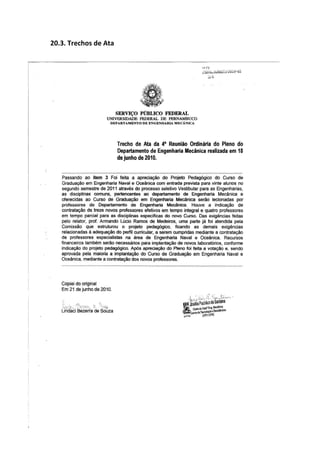 44
20.3. Trechos de Ata
 