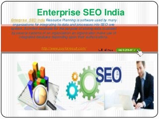 Enterprise SEO India
Enterprise SEO India Resource Planning is software used by many
organizations for integrating its data and processes into SEO one
system. A unified database for the purpose of storing data is utilized
by several systems of an organization an organization make use of
integrated database depending upon their authorizations.
http://www.payforresult.com/

Website: http://www.payforresult.com/

 