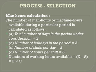 Process Layout Man Process planning and cost estimation- Layout | PPTX