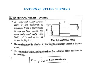 EXTERNAL RELIEF TURNING
 