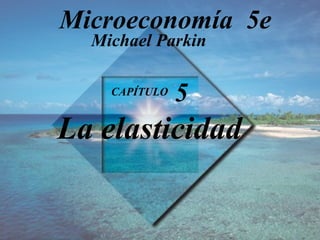 CAPÍTULO  5 La elasticidad Michael Parkin Microeconomía  5e 