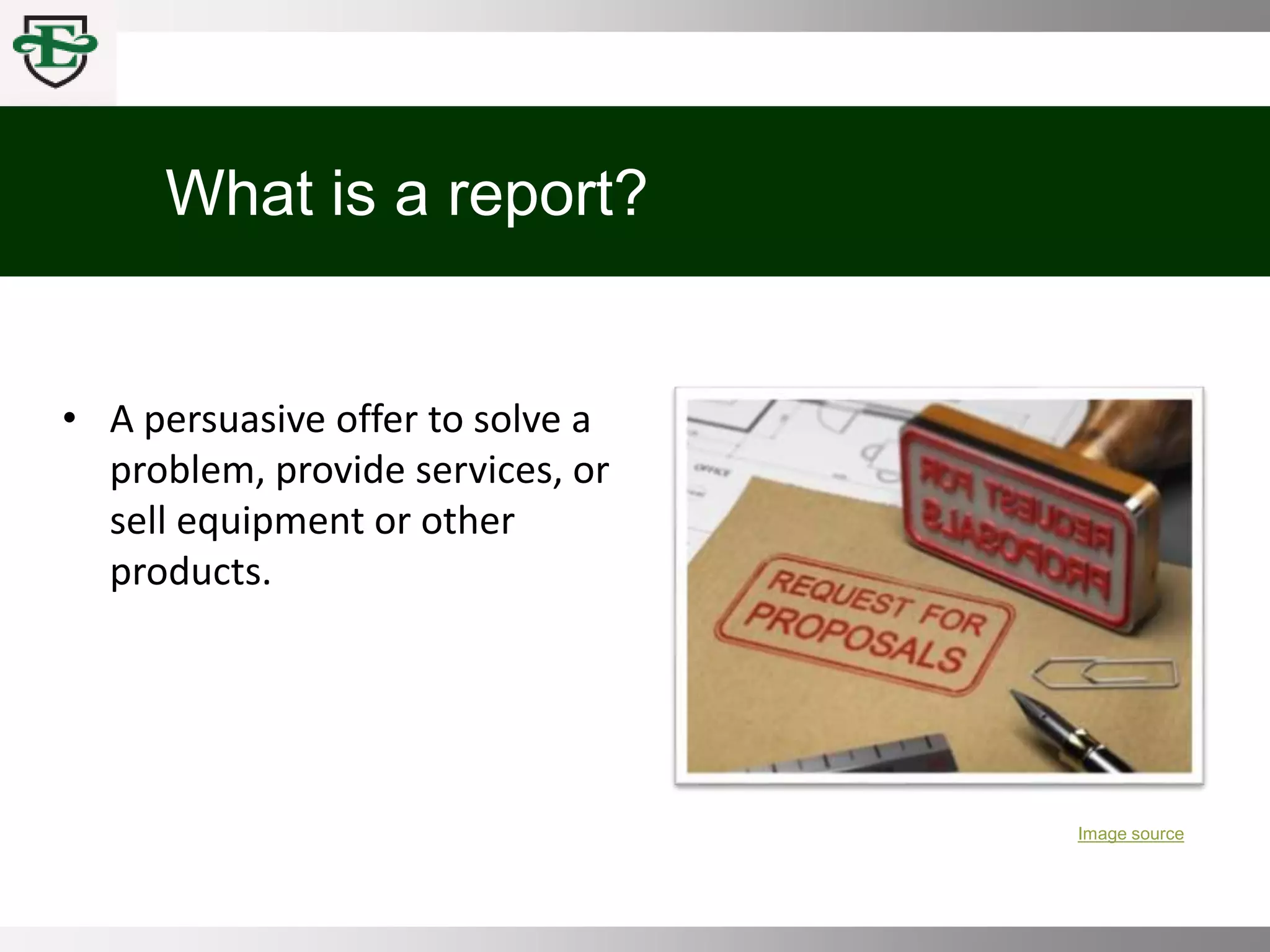 COMM 100 Chpt 8 Business Reports PPT comm-100-chpt-8-business-reports-ppt