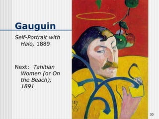 Gauguin Self-Portrait with Halo,  1889 Next:  Tahitian Women ( or  On the Beach), 1891 