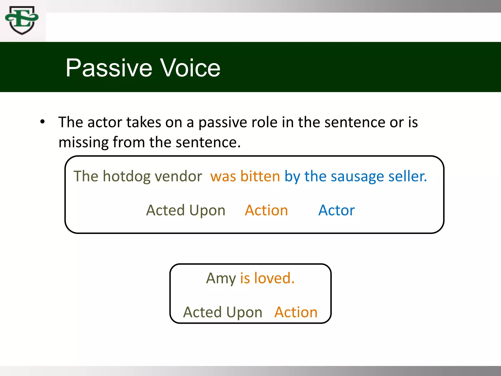 COMM 100 Chpt 3 Emphasis, Voice, and Style